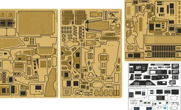 1/32 Colonial Raptor Photo Etch Interior Detail Set (Moebius)