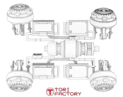 1/43 Flying Car Unit Conversion Set Vladimir Motors - FT160