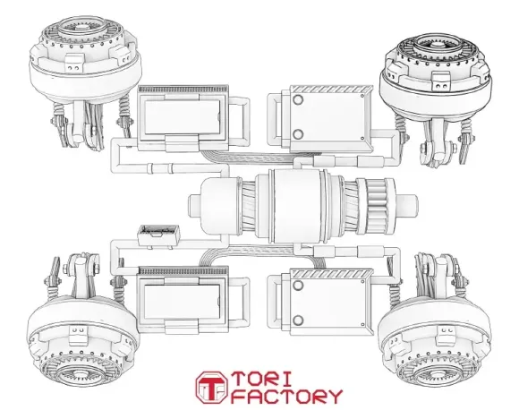 1/43 Flying Car Unit Conversion Set Vladimir Motors - FT160