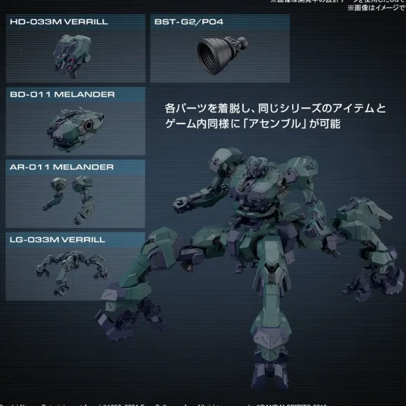 30MM Armored Core VI Fires of Rubicon Balam Industries BD-011 Melander Liger Tail