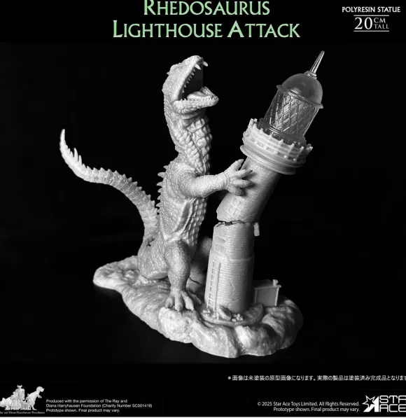 Rhedosaurus Lighthouse Attack Polyresin Statue